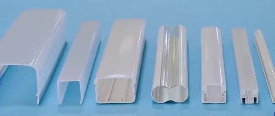 Opal Plastic PC Extrusion LED Tube Light Casing Profile /Cover