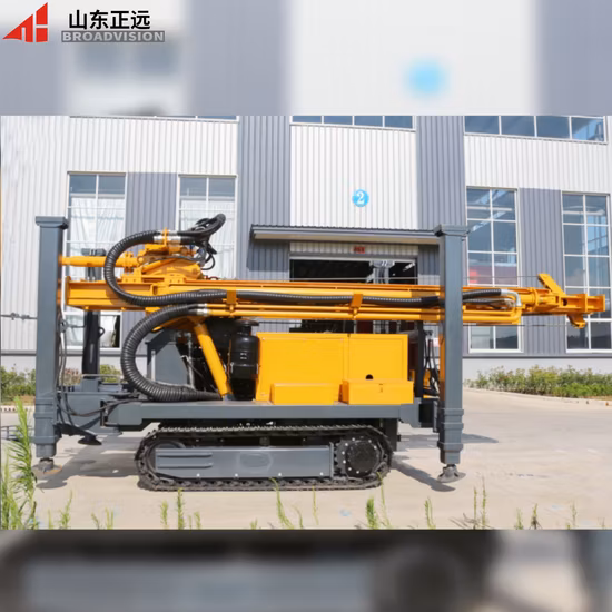 Small Portable Diesel Crawler Mobile Hydraulic Rotary Mine Rock Core DTH Diamond Bit Hammer Trailer Deep Borehole Ground Water Well Drill Machine Drilling Rig