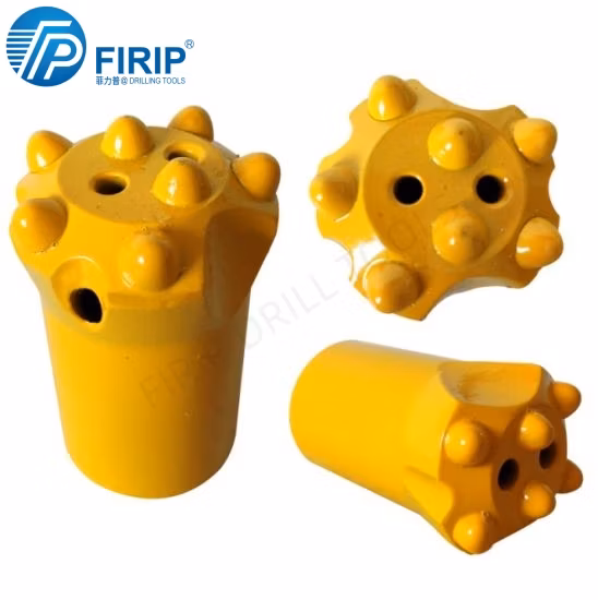 China Manufacturer Factory Price Small Hole Hex22 Hex25 Hexagon Shank 32/34/36/38/40/41/42/43/45mm Taper Tapered Conical Button Drill Bit for Sale